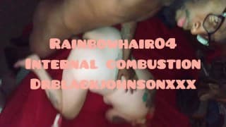 DrBlackjohnsonxxx- 在 Rainbowhair04 阴户内抽精液