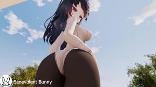 SvartLilja's Balcony View (Giantess growth animation)