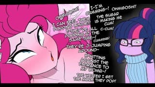 “Popping Candy And Ponko” MLP NSFW Comic Dub（美术：Pshyzomancer 编辑：DrumstickPony）