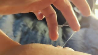高清特写 POV - 射精覆盖的手指滴湿