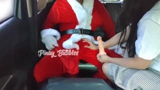 Mainit init na tamod ang Regalo ni Santa Claus ngayong Pasko - Pilipina Christmas Creampie Atabs