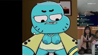 omfg哈哈。妮可·沃特森 （Nicole Waterson） 与大满贯 🥵 GUMBALL HENTAI 一起火腿