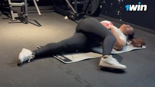 Sharing a bed with a brunette babe with a big butt from the gym - Nike Pro Leggings