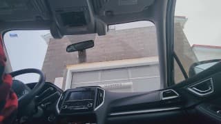 Having fun in a car wash and finishing at home