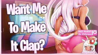 [F4M] |你的 Bubble Butt Neko GF 在锻炼🍑💕后向你炫耀她的性感 {淫荡 ASMR}