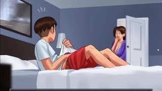 anon and her mom in summertime saga