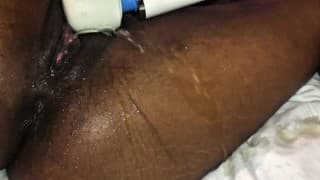 Ebony Squirting Shaking Orgasm First Anal Fucked Hardcore